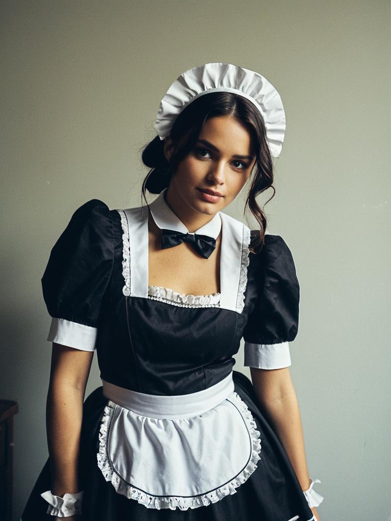 Man in French Maid Outfit Costume Cosplay Editorial Photography