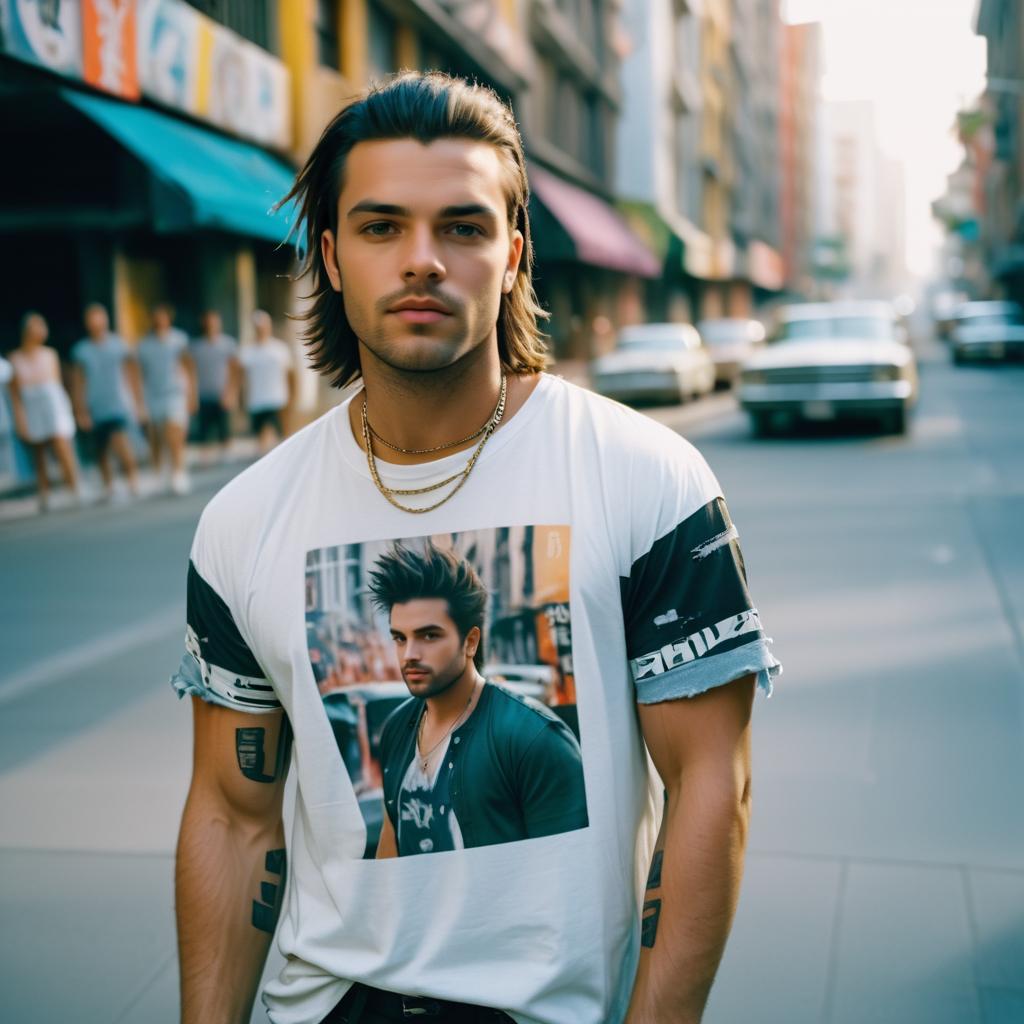 Stylish Young Man in Urban Fashion