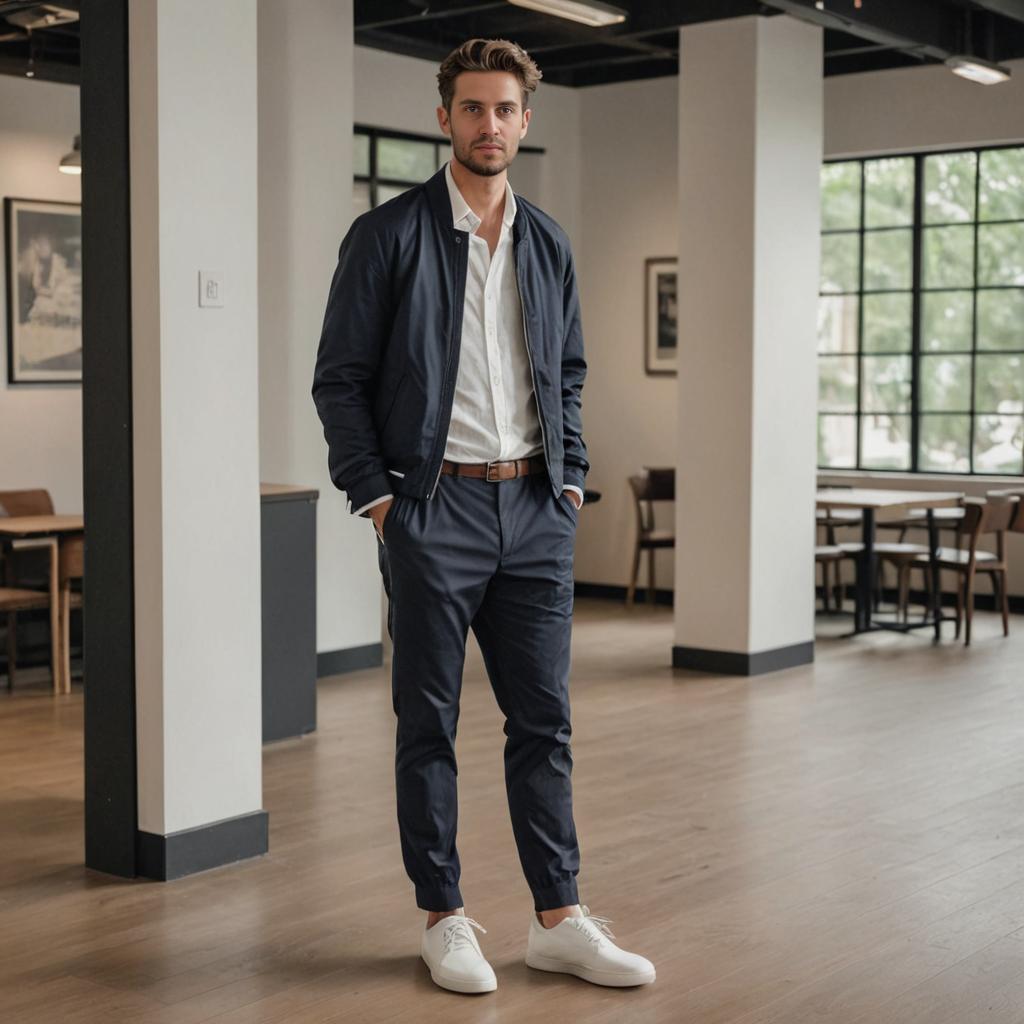 Stylish Man in Smart Casual Outfit