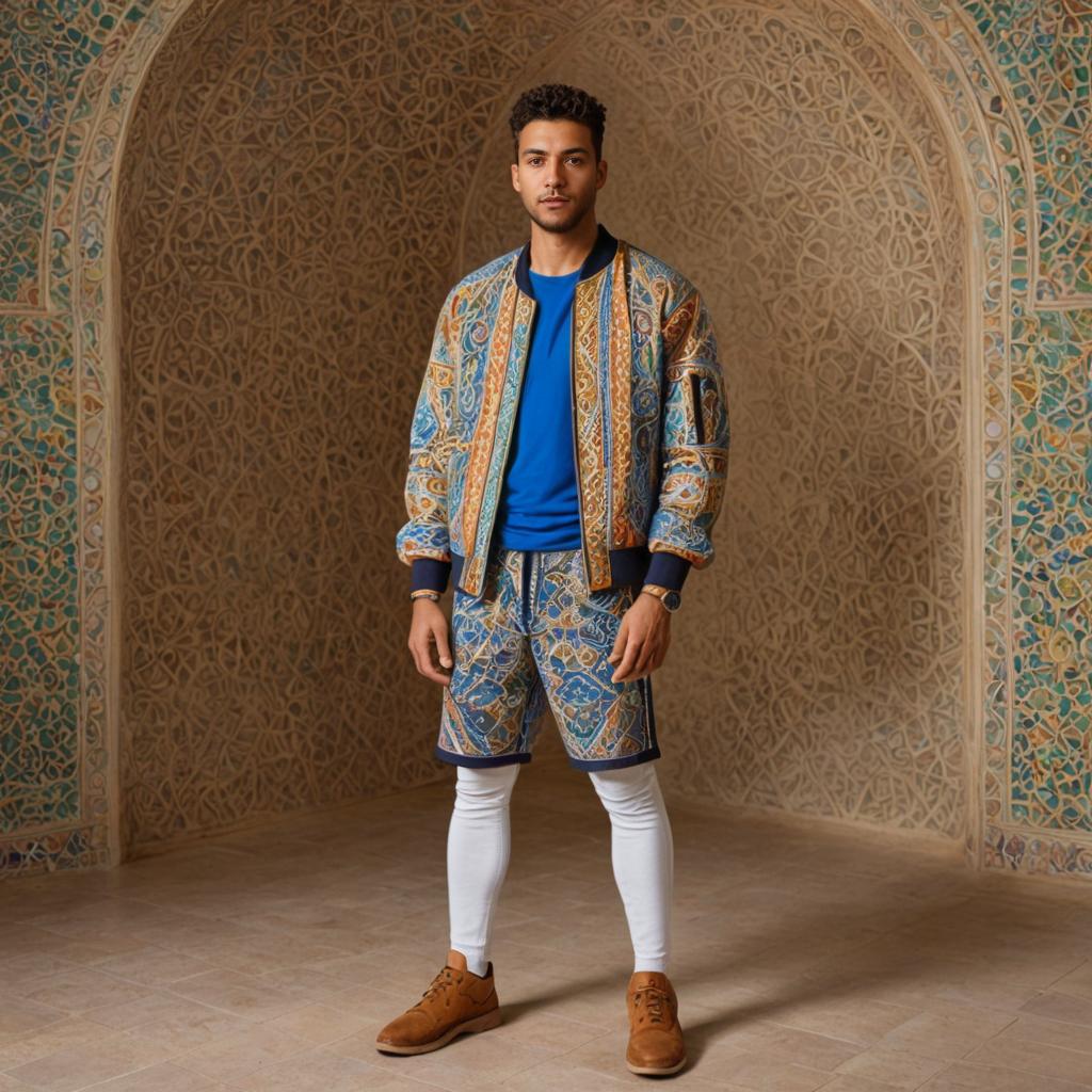 Confident Man in Traditional Attire at Alhambra