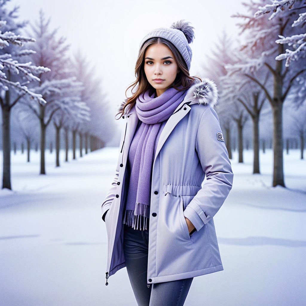 Confident Woman in Winter Fashion