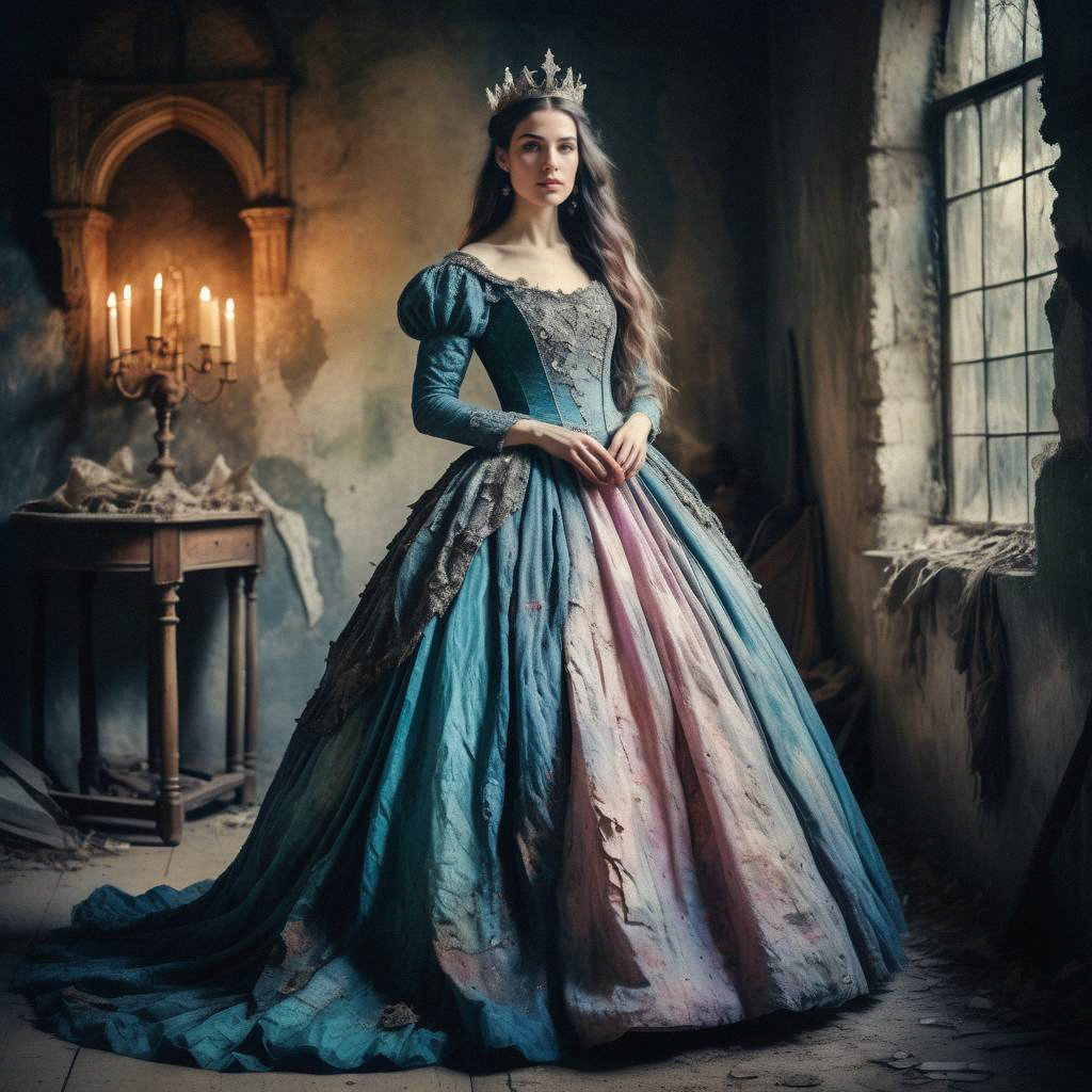 Regal Woman in Elegant Gown Regal Woman in Elegant Gown