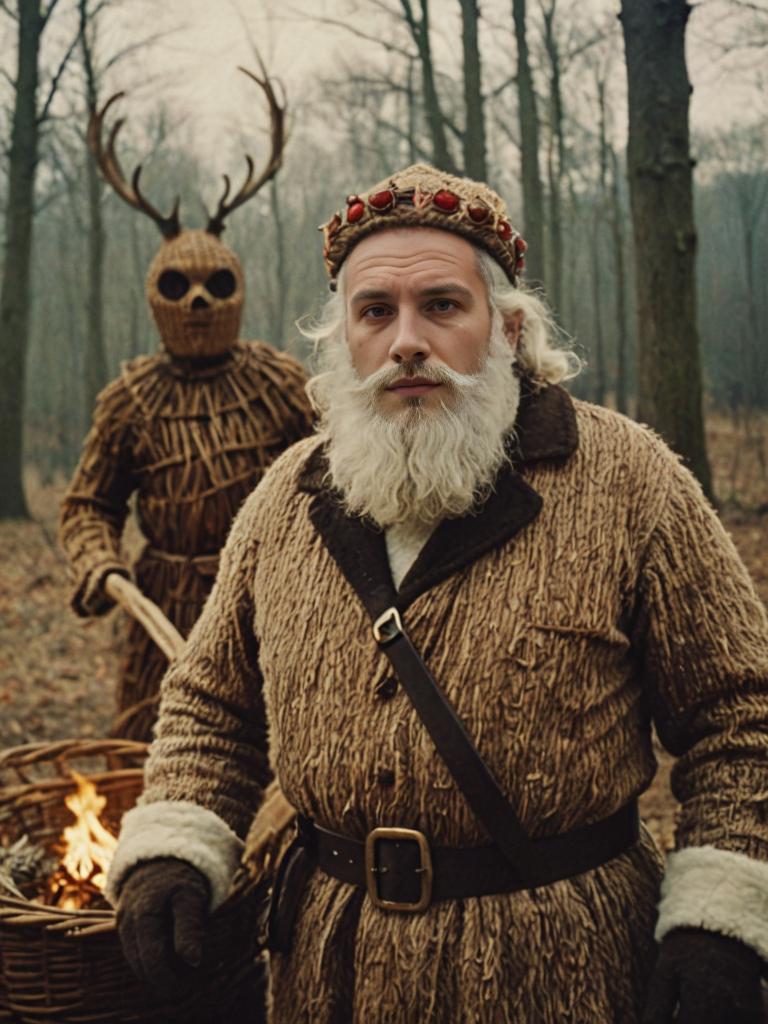 Santa Claus in Wicker Man Style