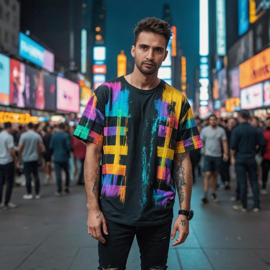 Stylish Man in Times Square, NYC