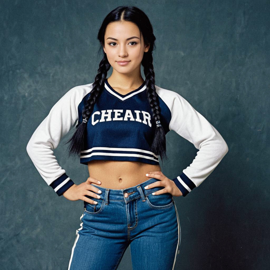 Confident Young Woman in Sporty Outfit