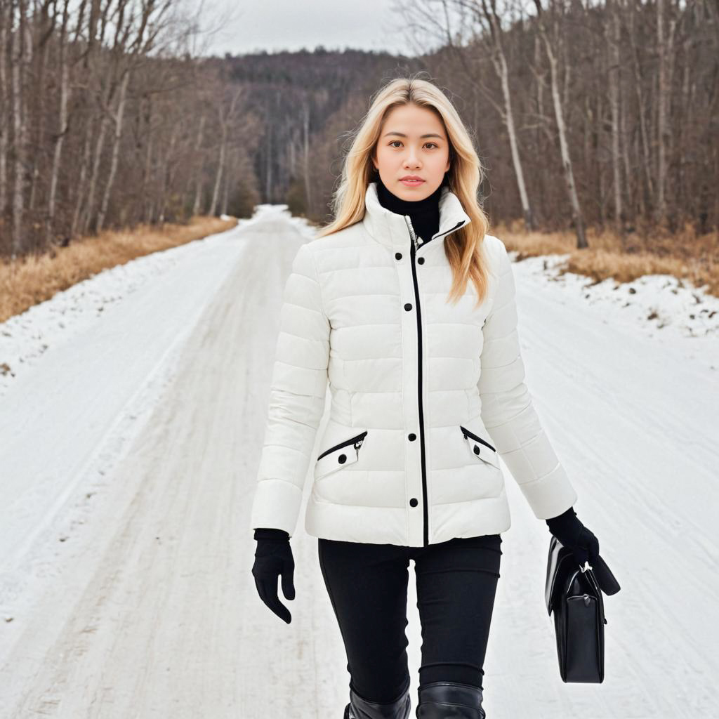 Stylish Woman in Winter Fashion