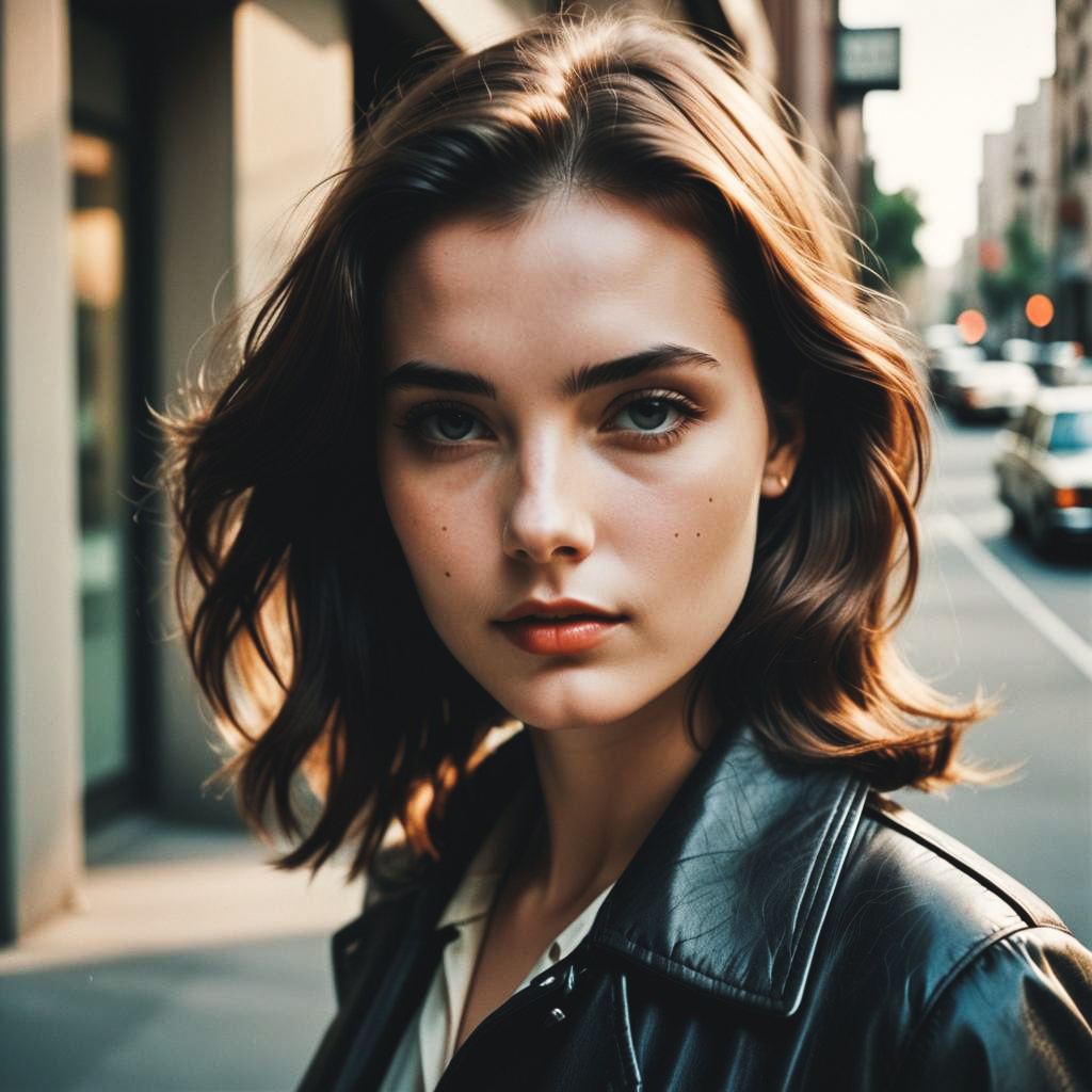 Confident Young Woman in Urban Setting