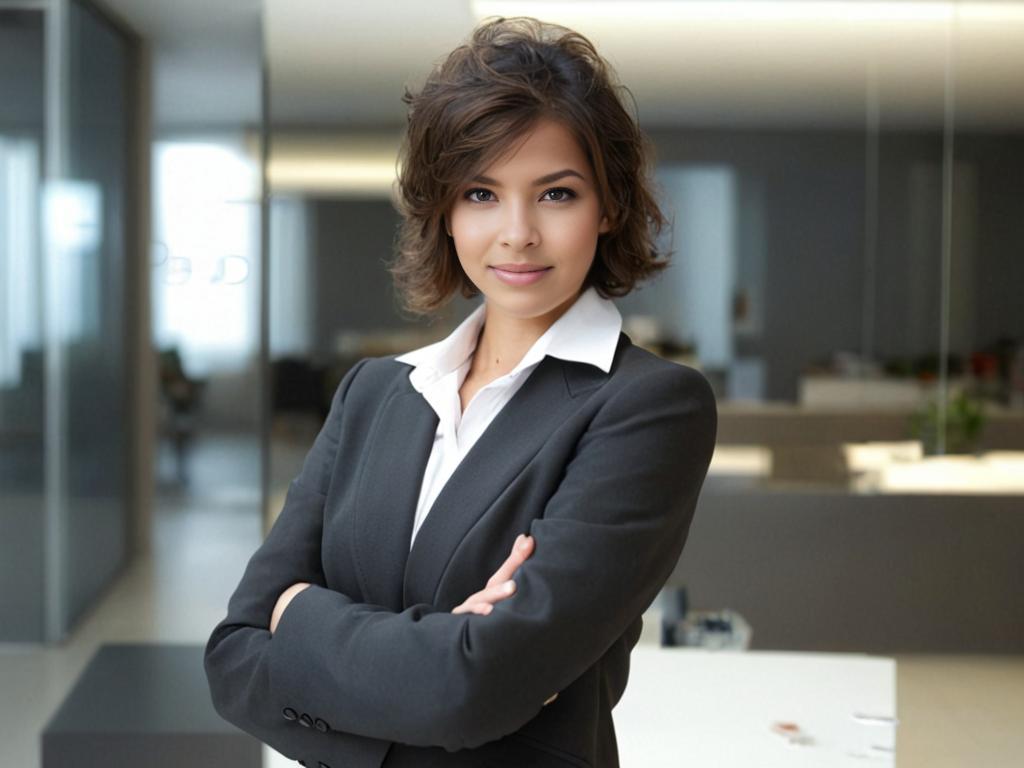 Confident Businesswoman in Modern Office