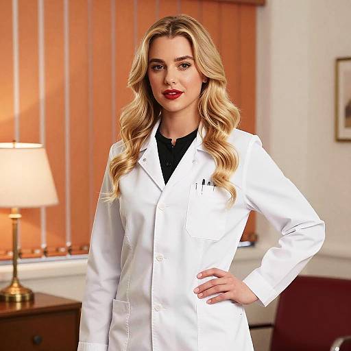Confident Woman in White Lab Coat Professional Portrait 43laqpg8wqfwwdu6