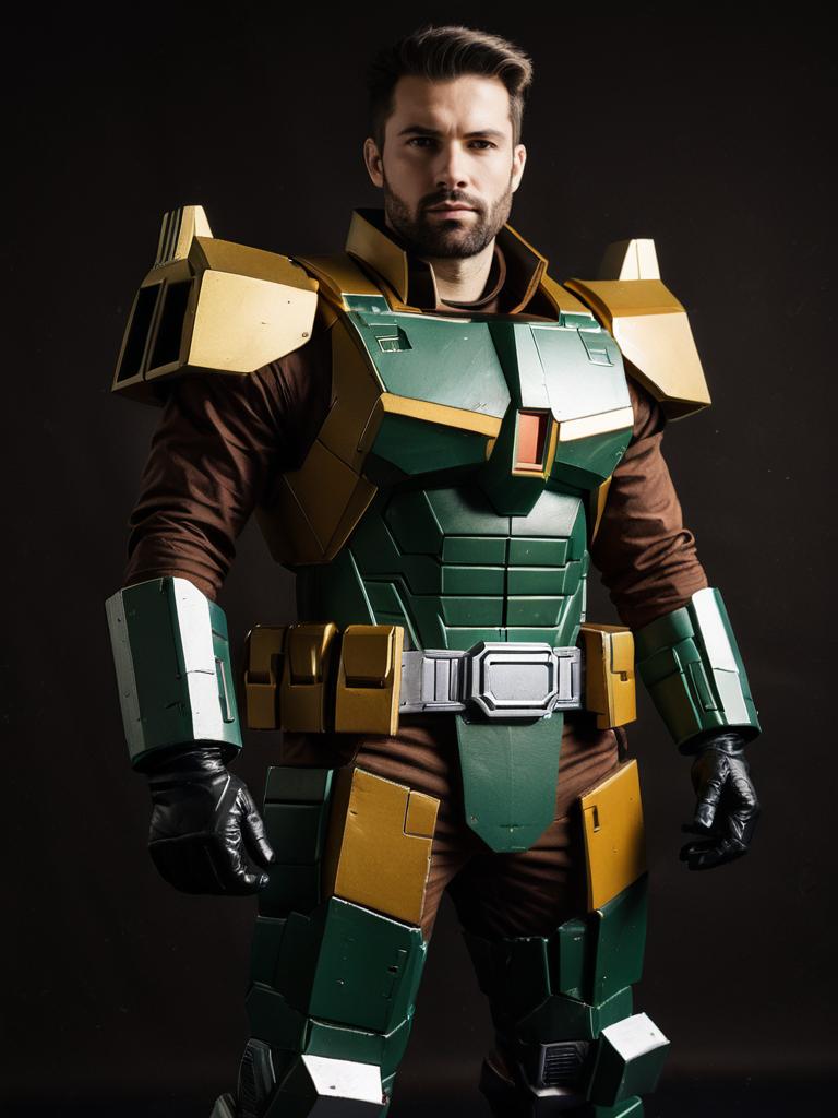 Man in Realistic Brawn G1 Costume Cosplay