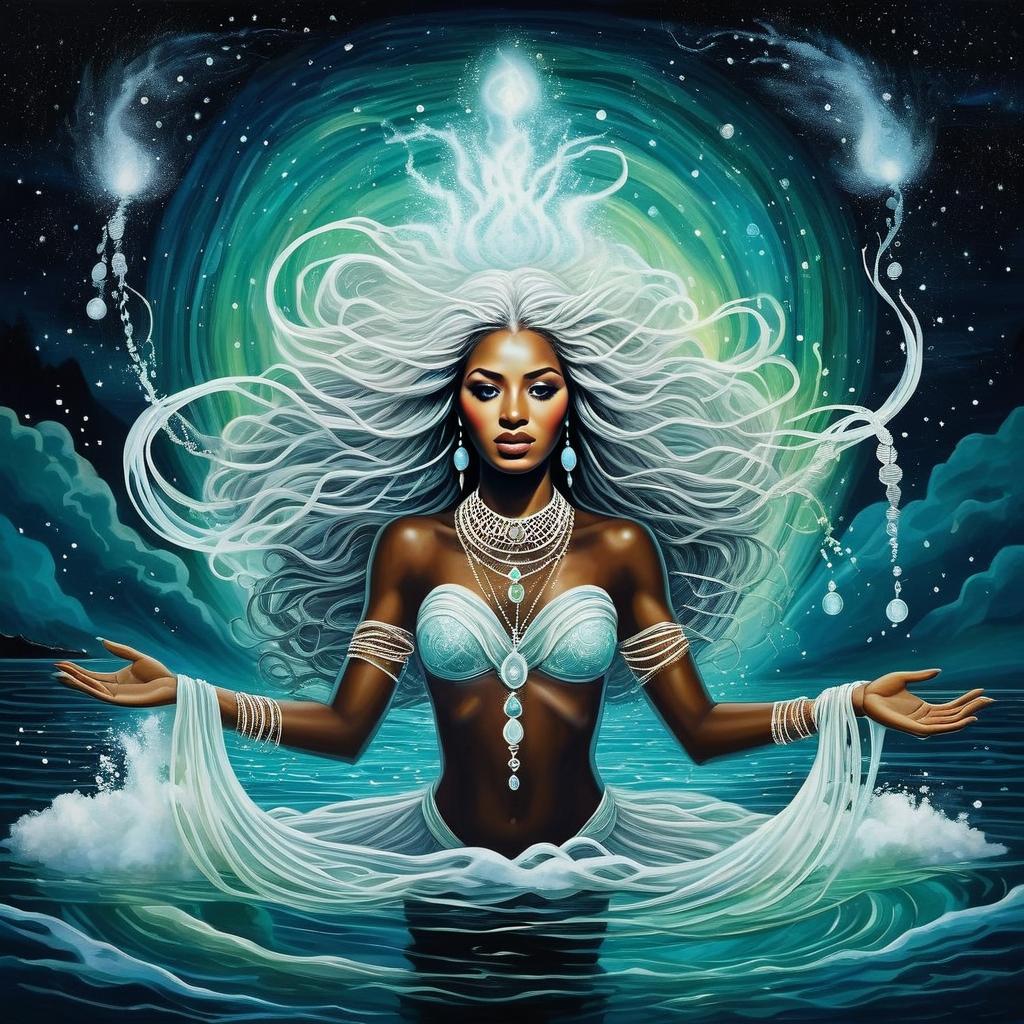 Radiant Woman Emerging from Water Radiant Woman Emerging from Water