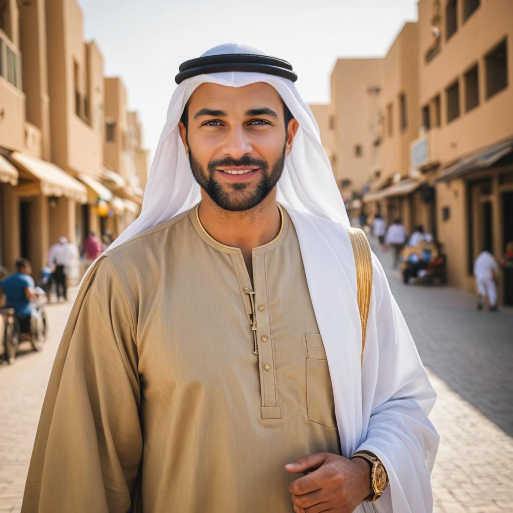 Confident Emirati Man in Traditional Attire