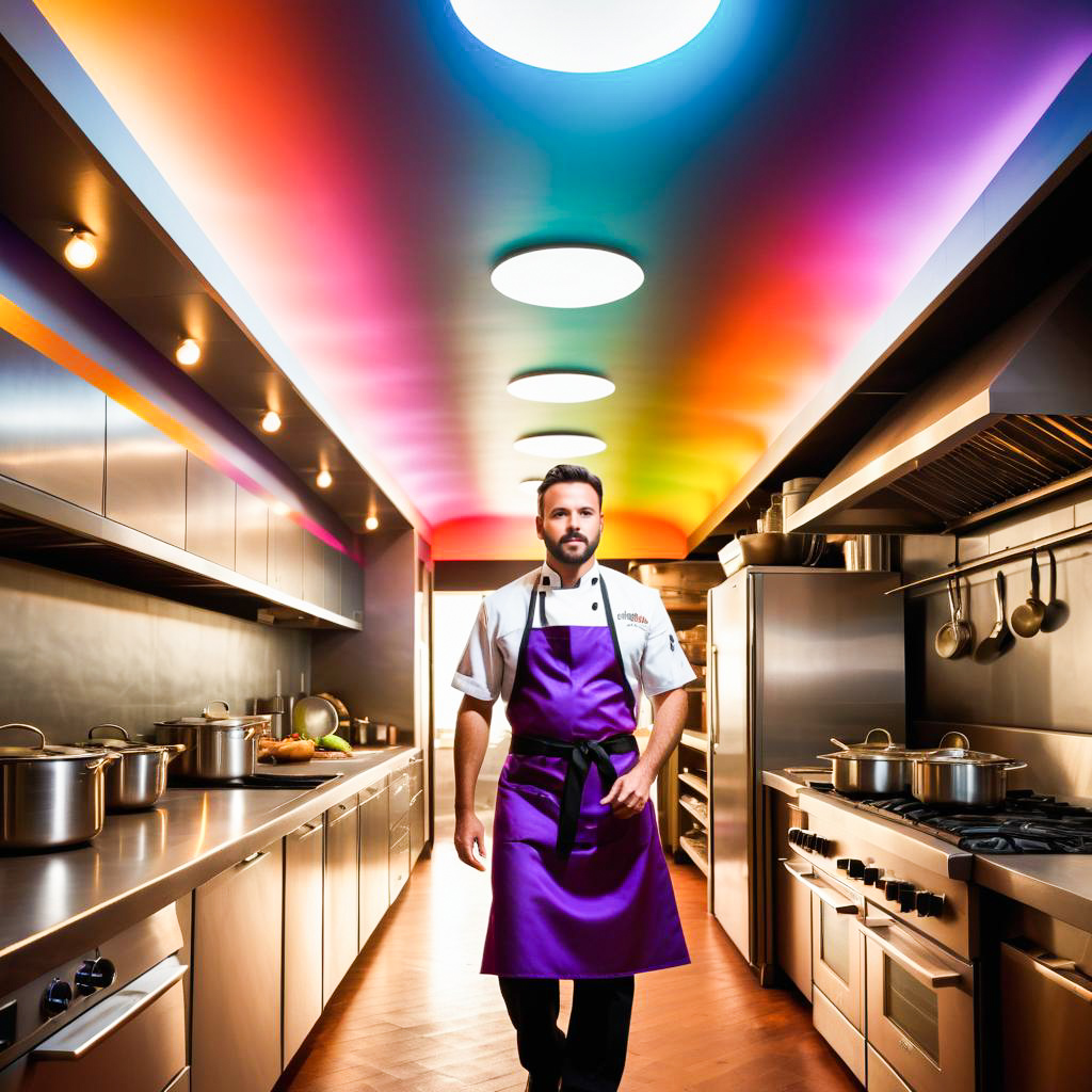 Chef in Modern Kitchen