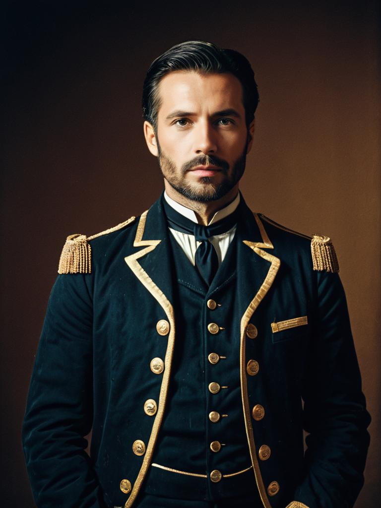 Man in Grant Costume Photorealistic Detailed Studio Portrait