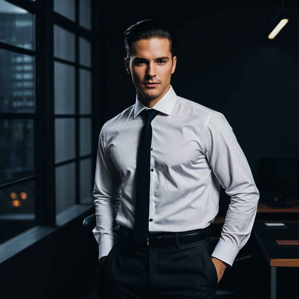 Confident Man in Modern Office Confident Man in Modern Office