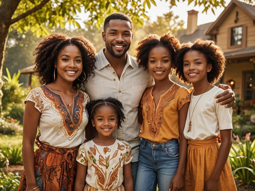 Joyful African-American Family Photoshoot