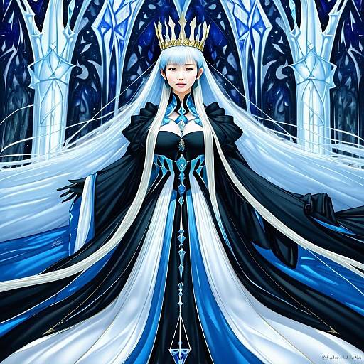Morgan le Fay Queen of Winter Fate Anime Illustration