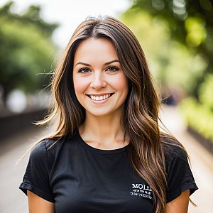 Smiling Woman in Nature