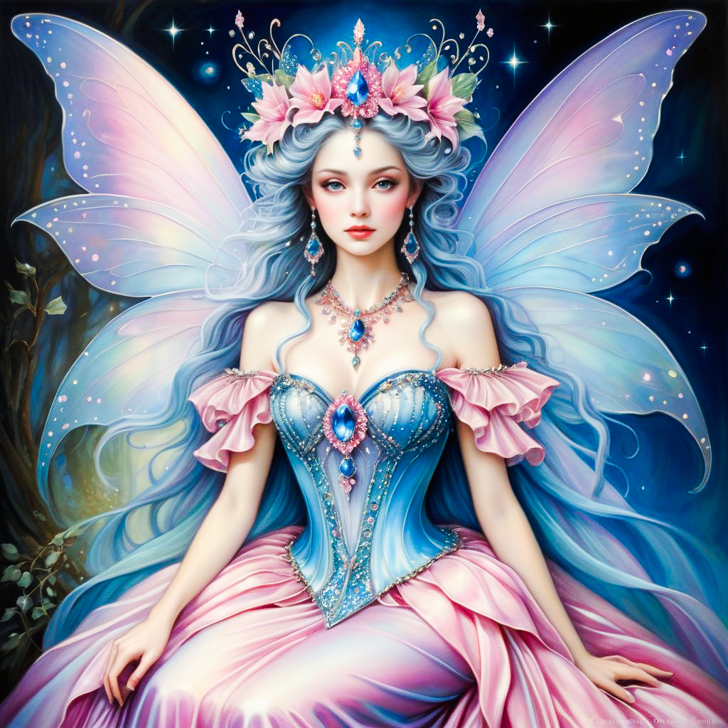 Enchanting Fairy with Iridescent Wings