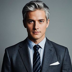 Confident Man in Suit Headshot