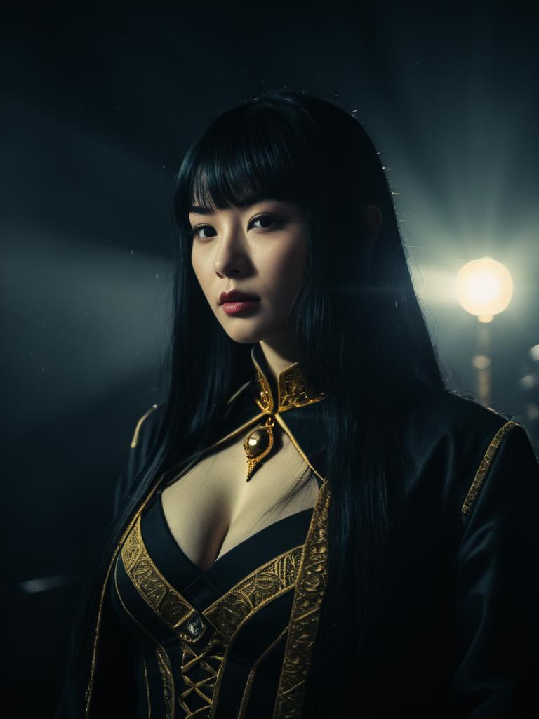 Sexy Cosplay Woman Wearing Midnight Nemuri Kayama Costume