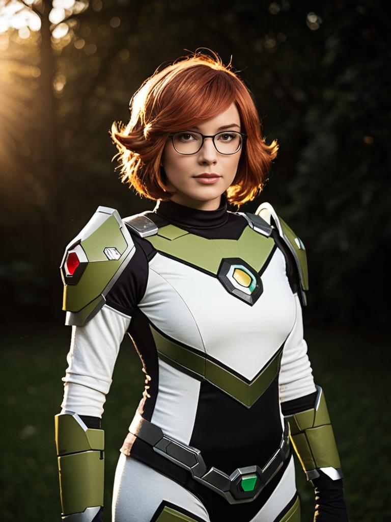 Realistic Woman Cosplay Wearing Pidge Costume from Voltron Legendary Defender