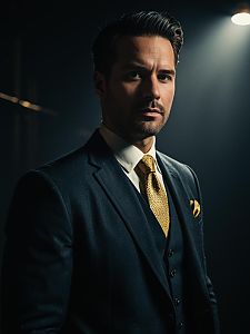 Man in Summer Professional Outfit Photorealistic Portrait