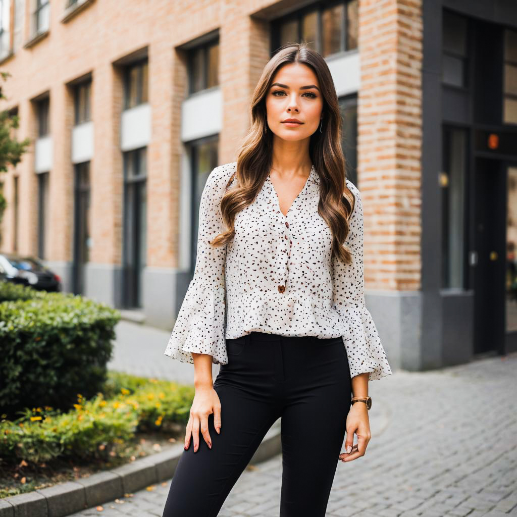 Stylish Woman in Urban Setting