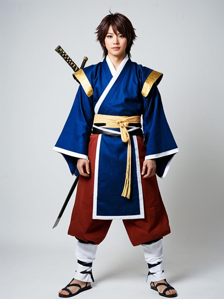 Mouri Motonari Sengoku Basara Cosplay Outfit with Sword