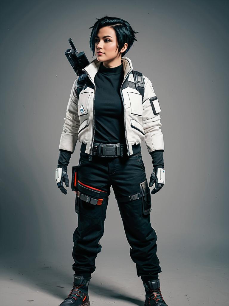 Apex Legends Inspired Tactical Woman Cosplay Realistic Style