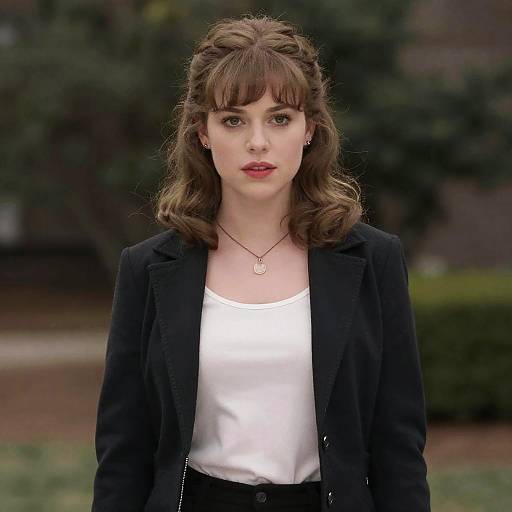 Woman in Black Jacket as Sharon Tate Costume from Once Upon a Time in Hollywood