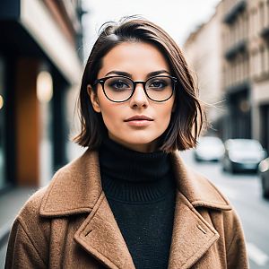 Confident Woman in Urban Setting