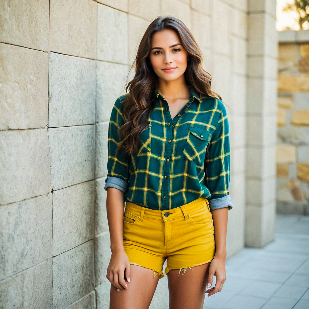 Confident Young Woman in Urban Setting