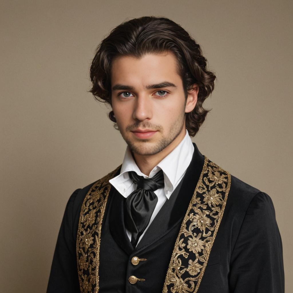 Aristocratic Man in Elegant Attire