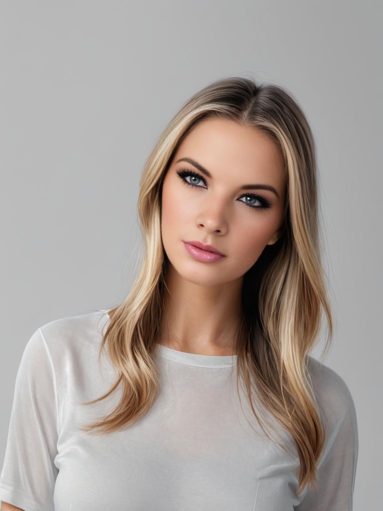 Stylish Blonde Woman Portrait