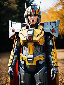 Realistic Omega Supreme G1 Costume Woman Cosplay Photo