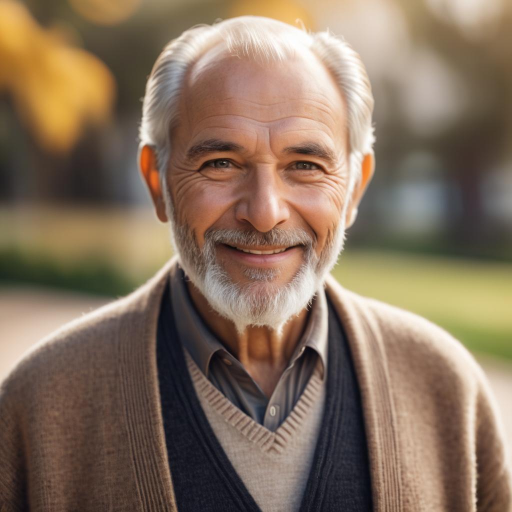 Elderly Man Portrait - Wisdom & Kindness