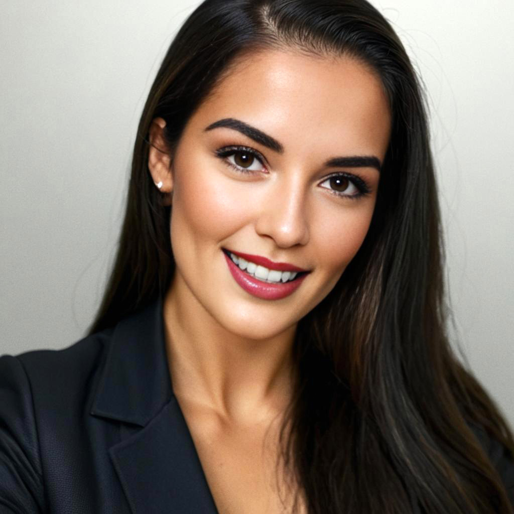 Confident Woman in Black Blazer