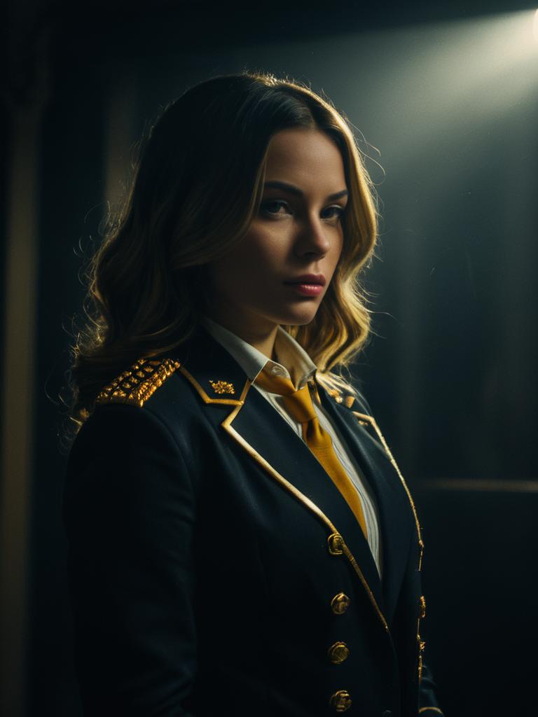 Realistic Photo of Man Cosplay Wearing Agent Carolina Costume