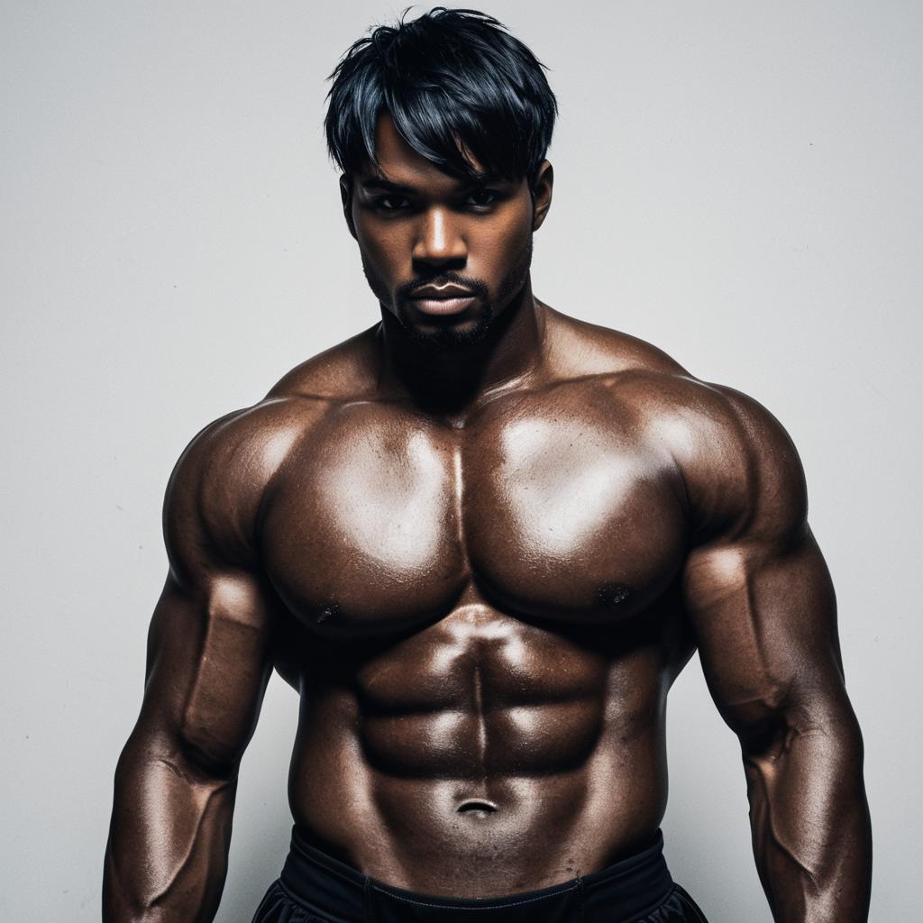 Muscular Man Bodybuilding Fitness Portrait Akihiro Altland