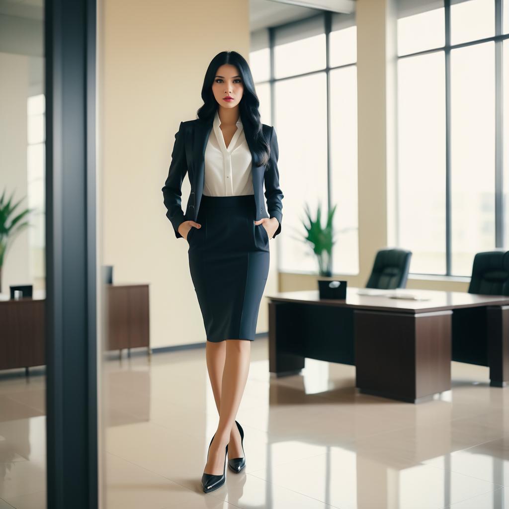 Confident Professional Woman in Modern Office