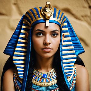 Ancient Egyptian Pharaoh Portrait