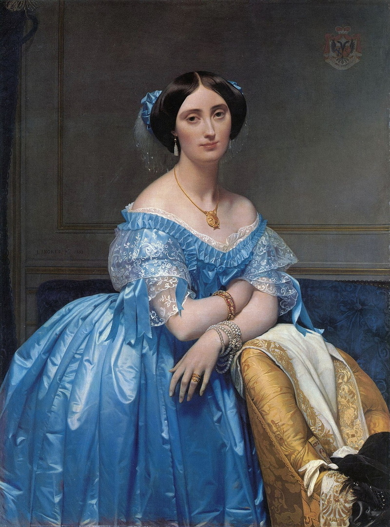 Portrait of Princess Albert de Broglie by Ingres