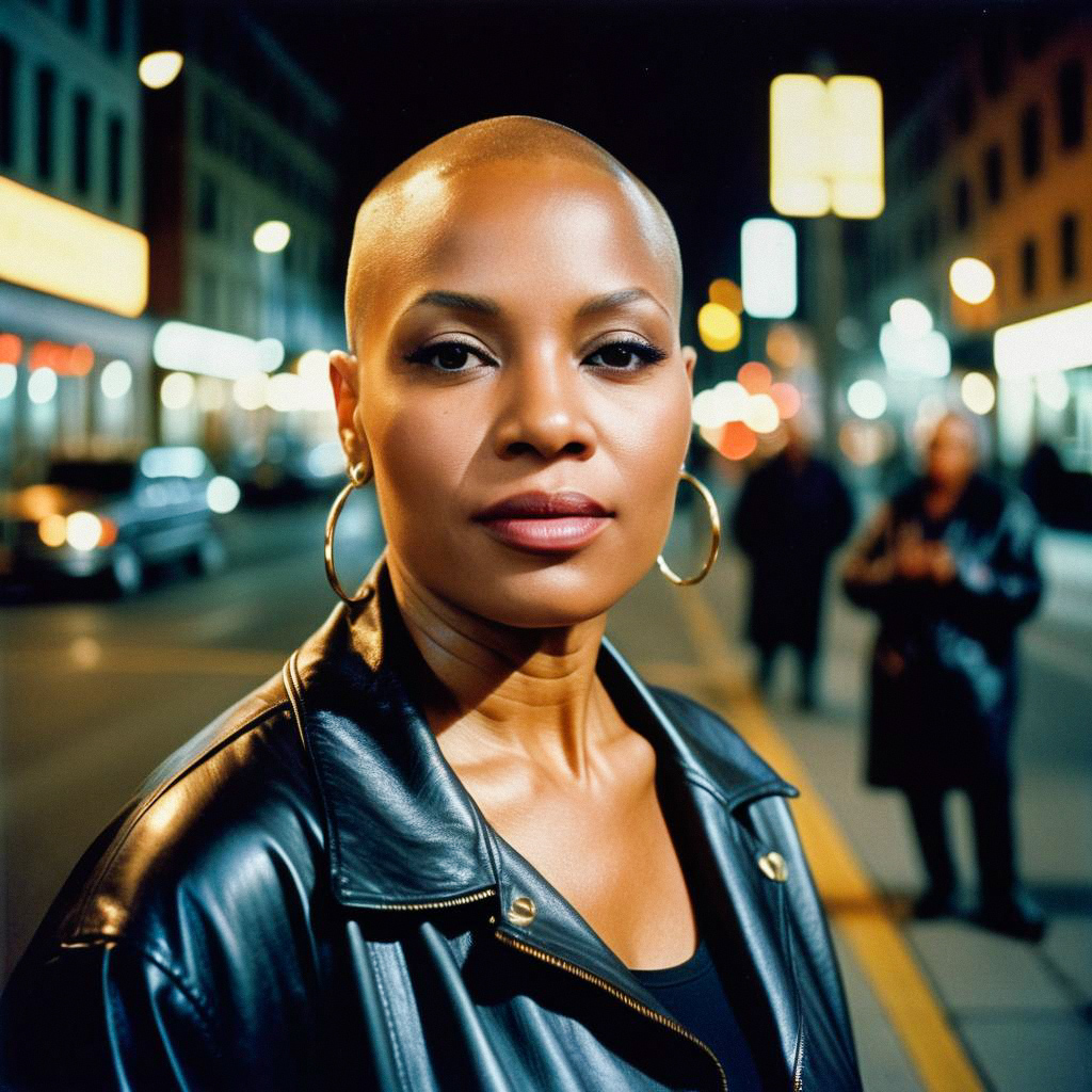 Confident Woman in Urban Setting