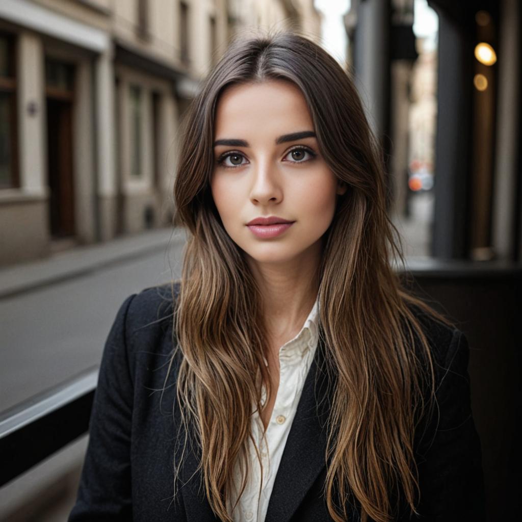 Casual Chic Woman in Urban Street