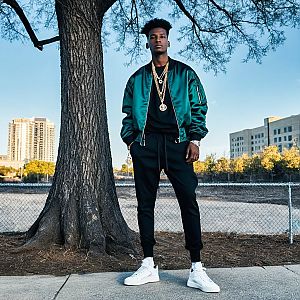Young Man in Stylish Streetwear by Urban Tree