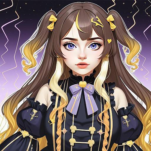 Anya Melfissa 1st Costume Digital Anime Portrait