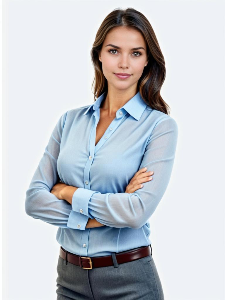 Confident Young Woman in Professional Attire