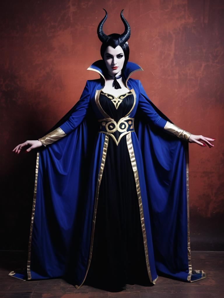 Man Cosplay Wearing Morgana Persona Costume Realistic Photo Dress