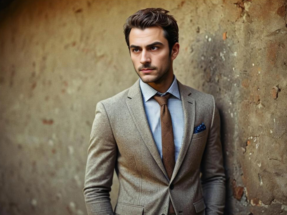 Stylish Man in Tailored Suit